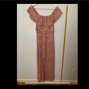Pink maxi dress
